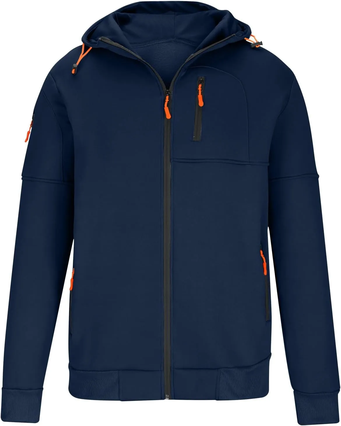 Hoodies for Men Zip up Lightweight Hoodie Big and Tall Sweatshirt Casual Fashion Jackets Fall Tops with Zip Pockets