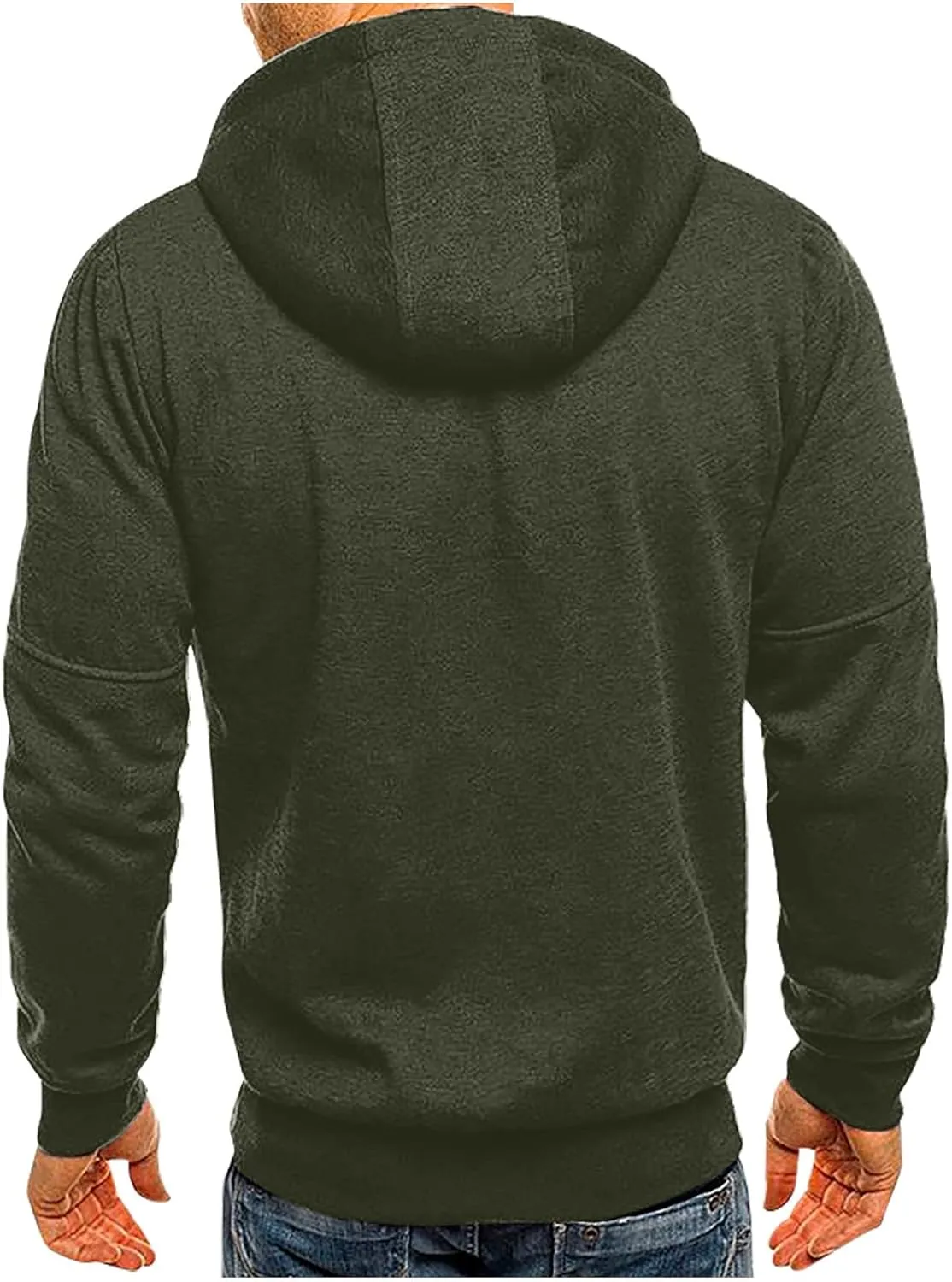 Hoodies for Men Zip up Lightweight Hoodie Big and Tall Sweatshirt Casual Fashion Jackets Fall Tops with Zip Pockets