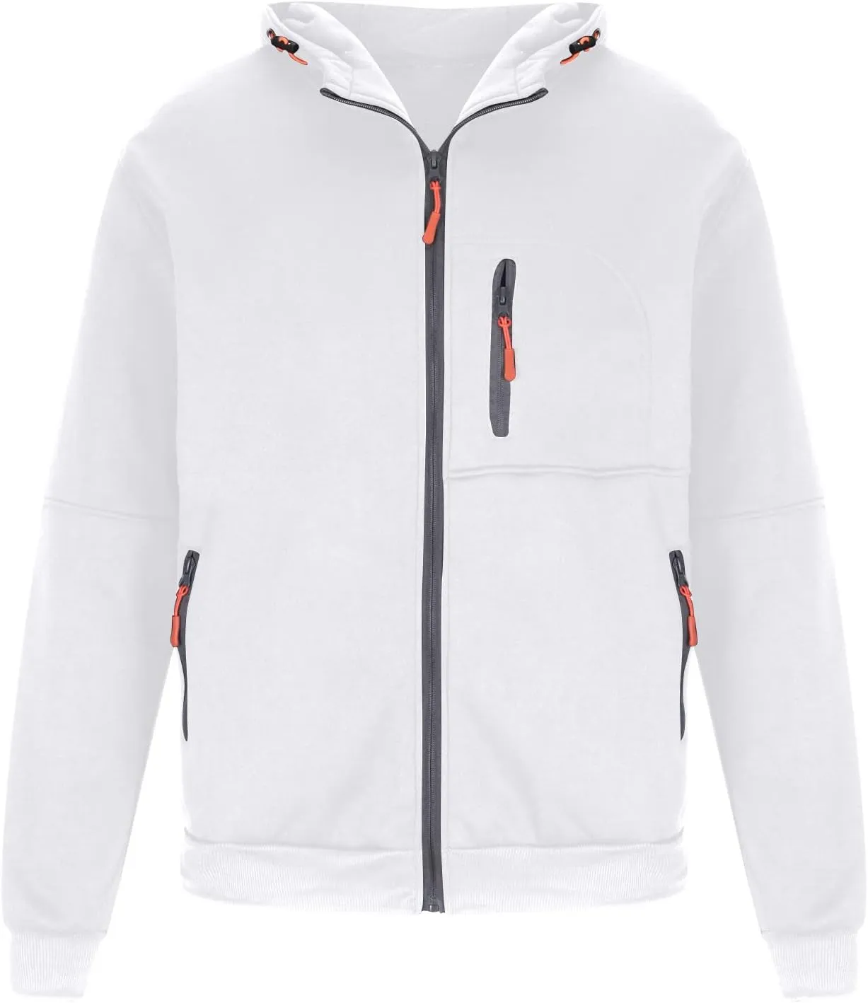 Hoodies for Men Zip up Lightweight Hoodie Big and Tall Sweatshirt Casual Fashion Jackets Fall Tops with Zip Pockets