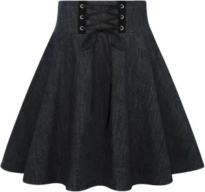 IDEALSANXUN Gothic Plaid Mini Skirts for Women Short High Waist Plaid Skirts