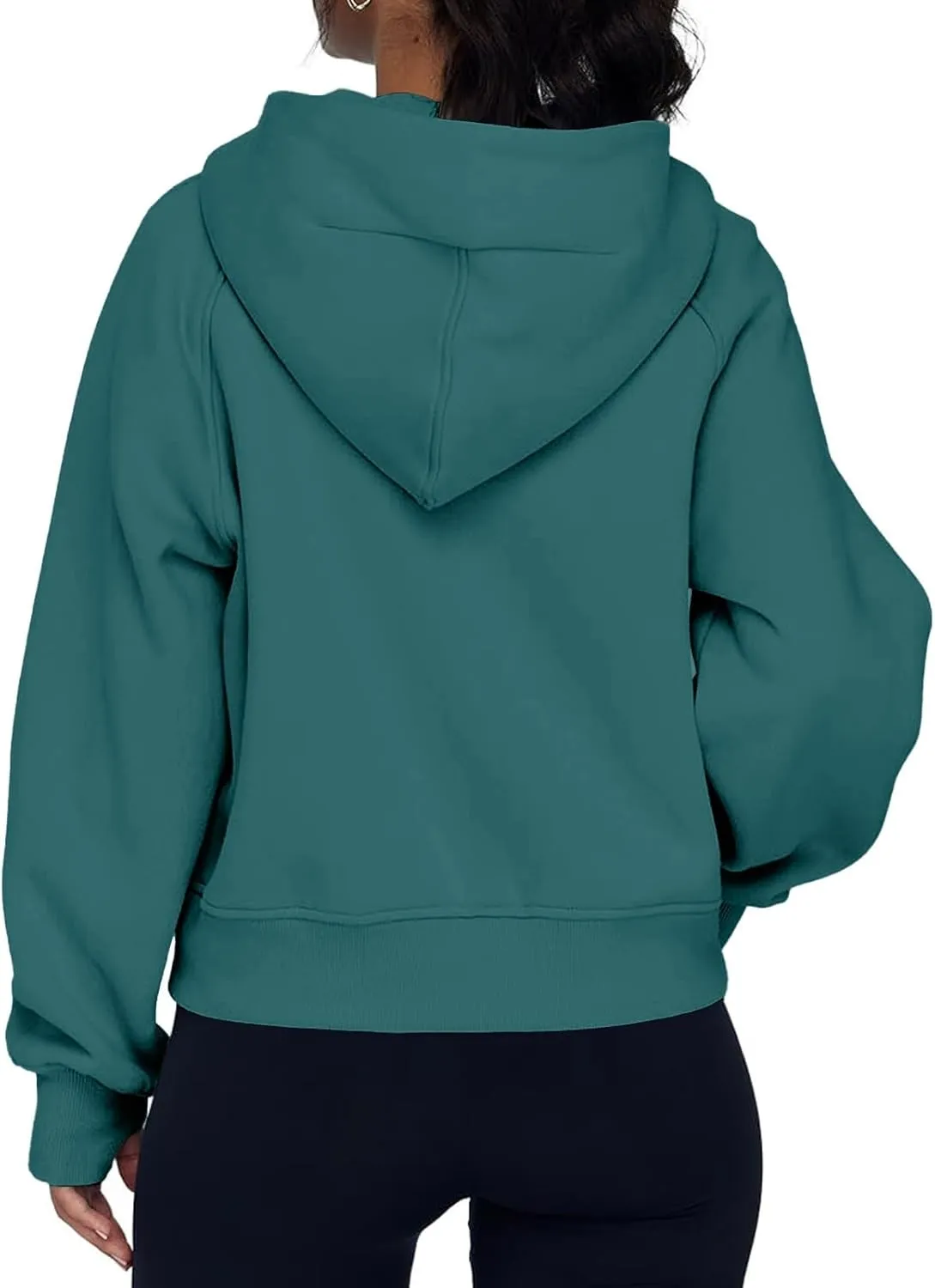 Jackets for Women Long Sleeve Casual Full Zipper Sweatshirts Thumb Hole Sweatshirts Coat Jackets with Pockets