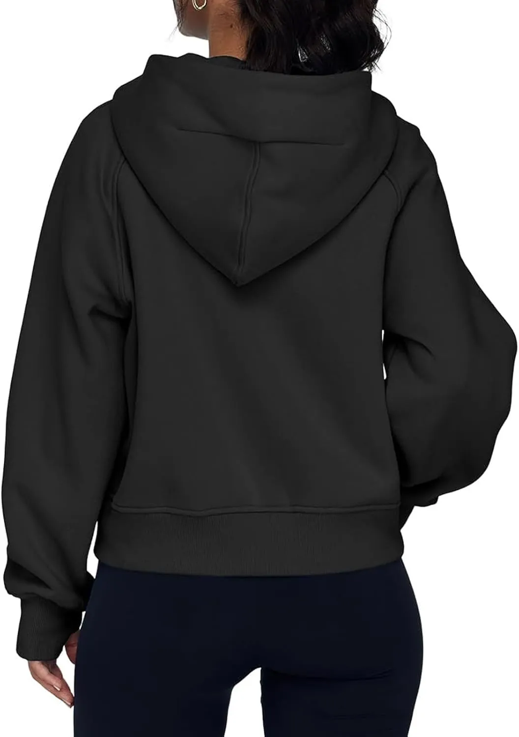 Jackets for Women Long Sleeve Casual Full Zipper Sweatshirts Thumb Hole Sweatshirts Coat Jackets with Pockets