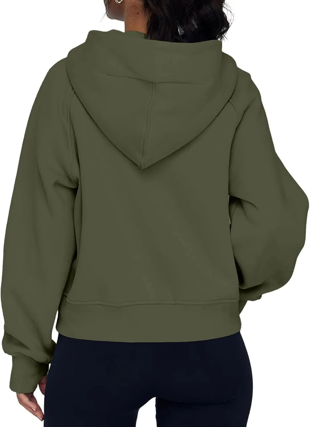 Jackets for Women Long Sleeve Casual Full Zipper Sweatshirts Thumb Hole Sweatshirts Coat Jackets with Pockets