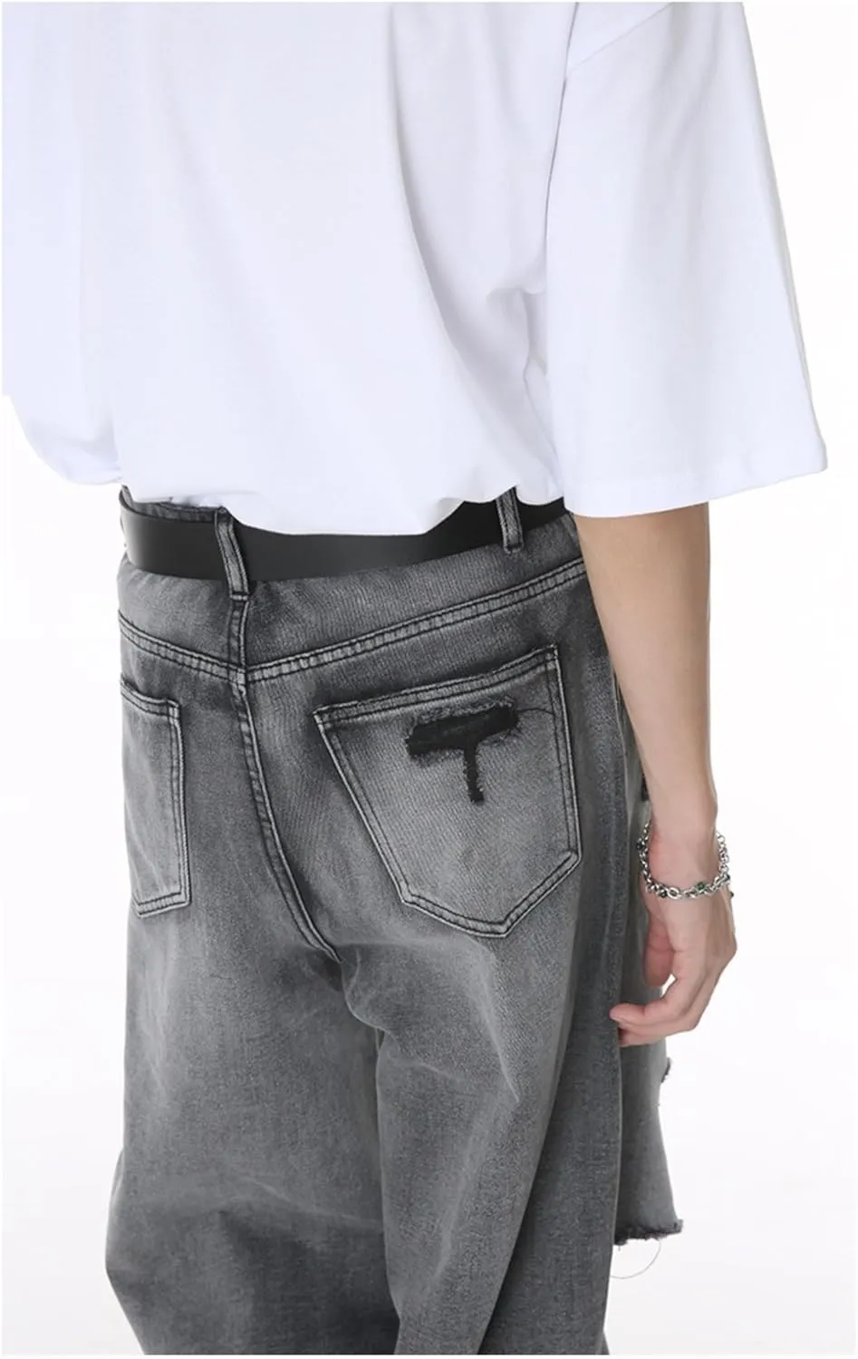 Jeans for Men - Baggy Jeans Y2k Hip Hop Skater Jeans Vintage Dance Skateboard Pants Loose Fit Denim Jeans Baggy Pants