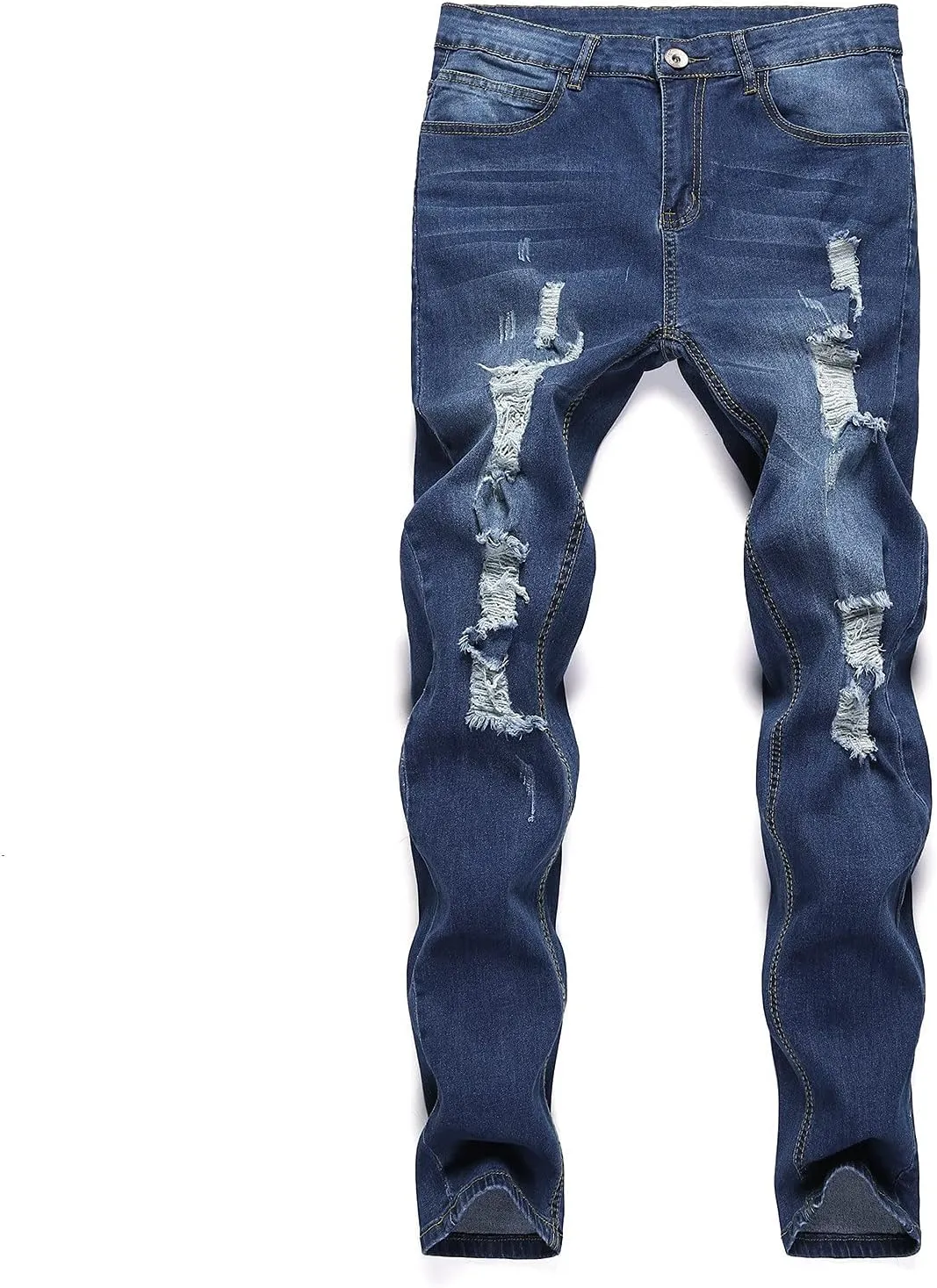Jeans for Men Ripped,2023 Summer Skinny Stretchy Mens Denim Jeans Vintage Pants for Men Jeans