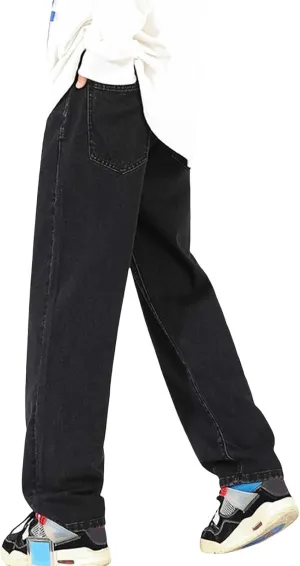 Jeans for Men Stretch Fit Casual Aesthetic Jeans Straight Leg Pants Lightweight Loose Stretch Denim Pants Trousers