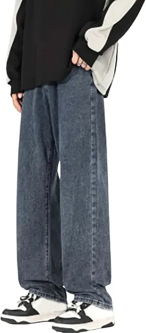 Jeans for Men Stretch Fit Casual Aesthetic Jeans Straight Leg Pants Lightweight Loose Stretch Denim Pants Trousers