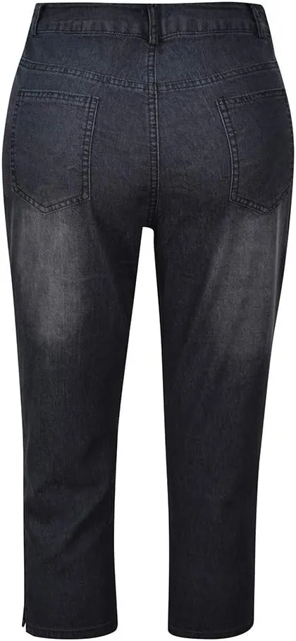 Jeans for Women 2023 Denim Calf Jeans Hight Jeans Stretch Length Waisted Slim Women Women's Jeans