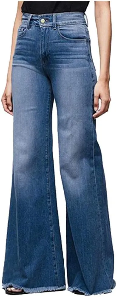 Jeans for Women 2023 Hight Waisted Wide Leg Denim Jeans Stretch Slim Pants Length Jeans