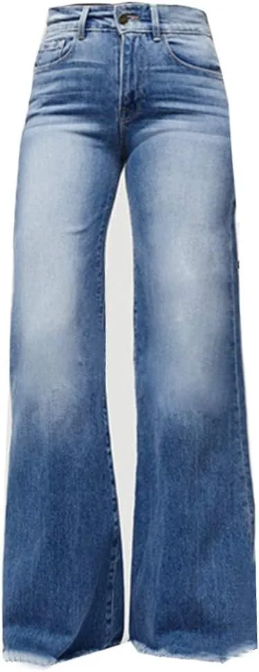 Jeans for Women 2023 Hight Waisted Wide Leg Denim Jeans Stretch Slim Pants Length Jeans