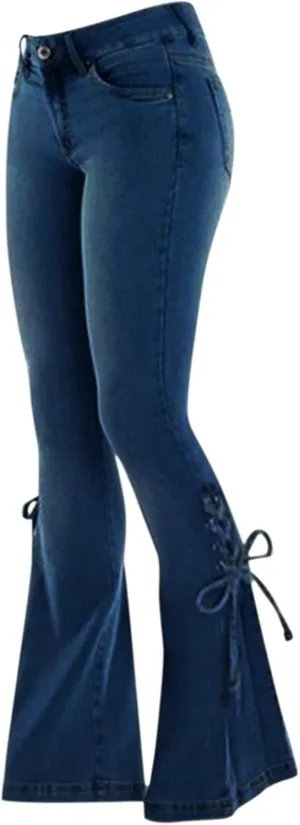 Jeans for Women 2024 Pants Waisted Trousers Jeans Lace Poket Denim Women's Jeans Black Jeans Womens Black Pants for