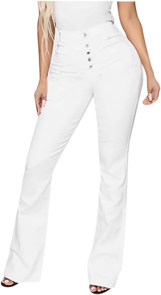 Jeans for Women Length Jeans Slim Bell Jeans Jeans Waist Pants Flare Mid Women Women's Jeans Jean Leggings with