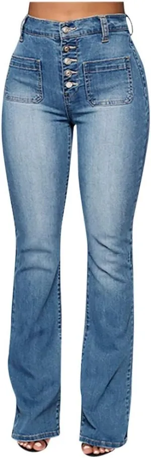 Jeans for Women Length Jeans Slim Bell Jeans Jeans Waist Pants Flare Mid Women Women's Jeans Jean Leggings with