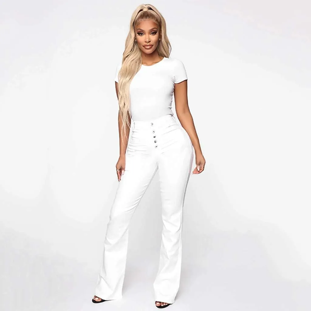 Jeans for Women Length Jeans Slim Bell Jeans Jeans Waist Pants Flare Mid Women Women's Jeans Jean Leggings with