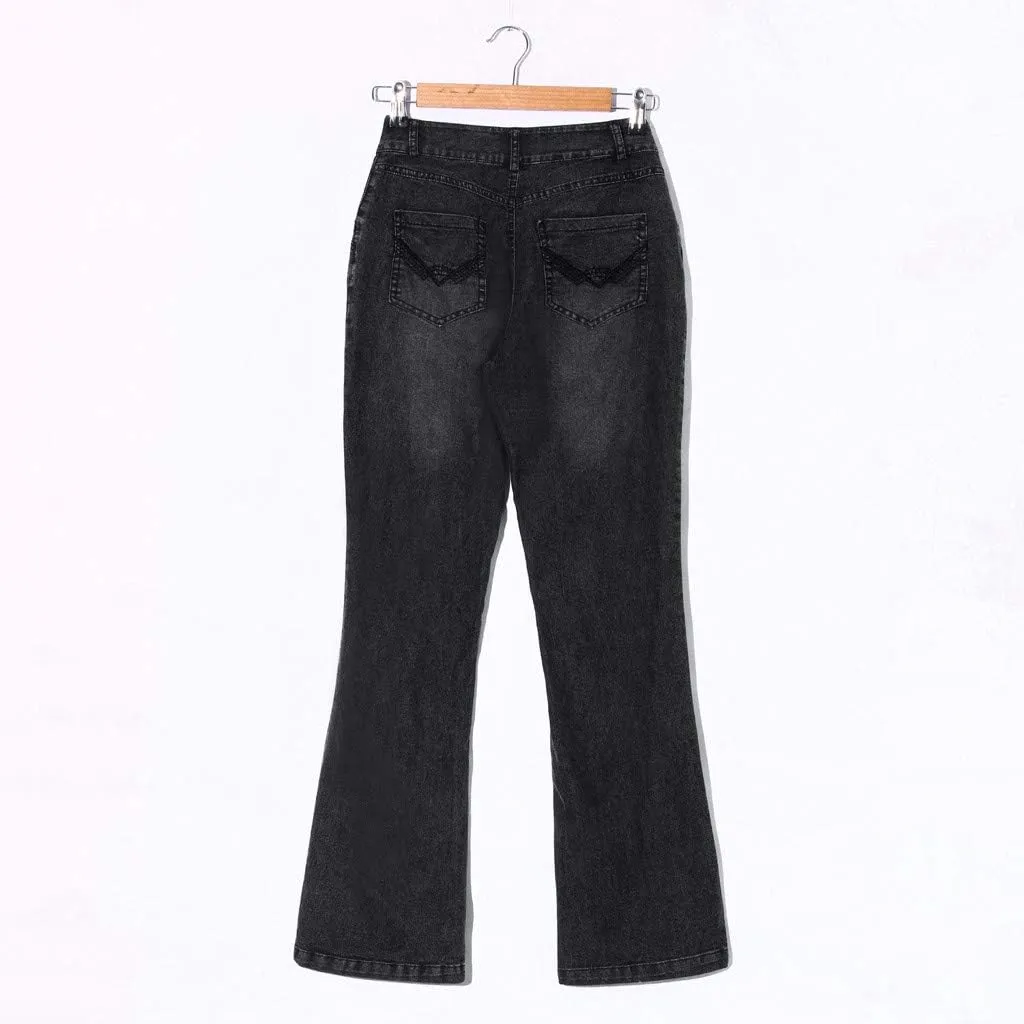 Jeans for Women Up Pants Jeans Mid Womens Poket Lace Denim Casual Women's Jeans Jeans Women Blue Jeans Colored