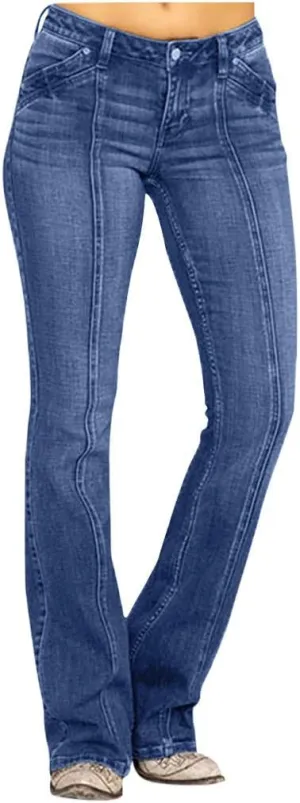 Jeans Up Trousers Womens Jeans Poket Pants Mid Casual Denim Lace Women's Jeans Jeans Womens Jeans Jeans