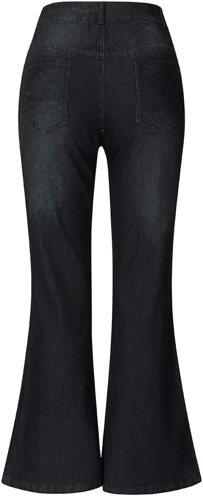 Jeans Up Trousers Womens Jeans Poket Pants Mid Casual Denim Lace Women's Jeans Jeans Womens Jeans Jeans