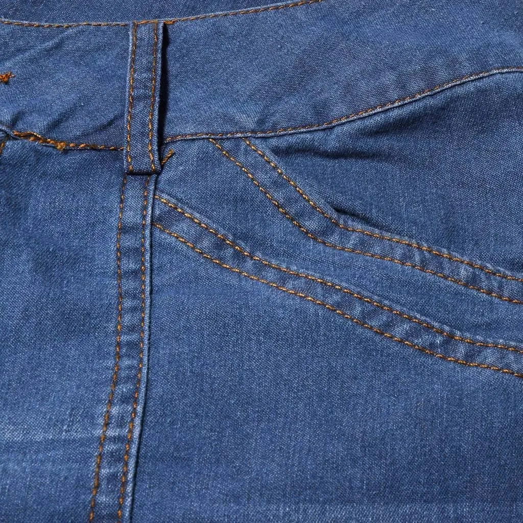 Jeans Up Trousers Womens Jeans Poket Pants Mid Casual Denim Lace Women's Jeans Jeans Womens Jeans Jeans