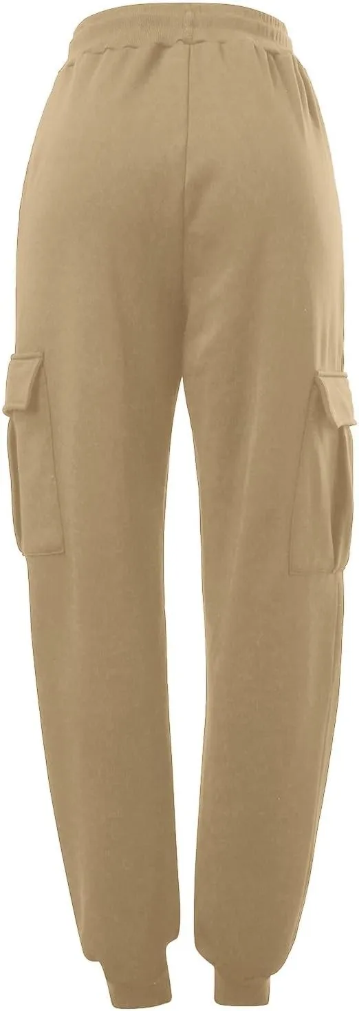 Joggers for Men Fleece Casual Drawstring Baggy Sport Athletic Gym Workout Sweatpants Cargo Sweatpants with Pockets