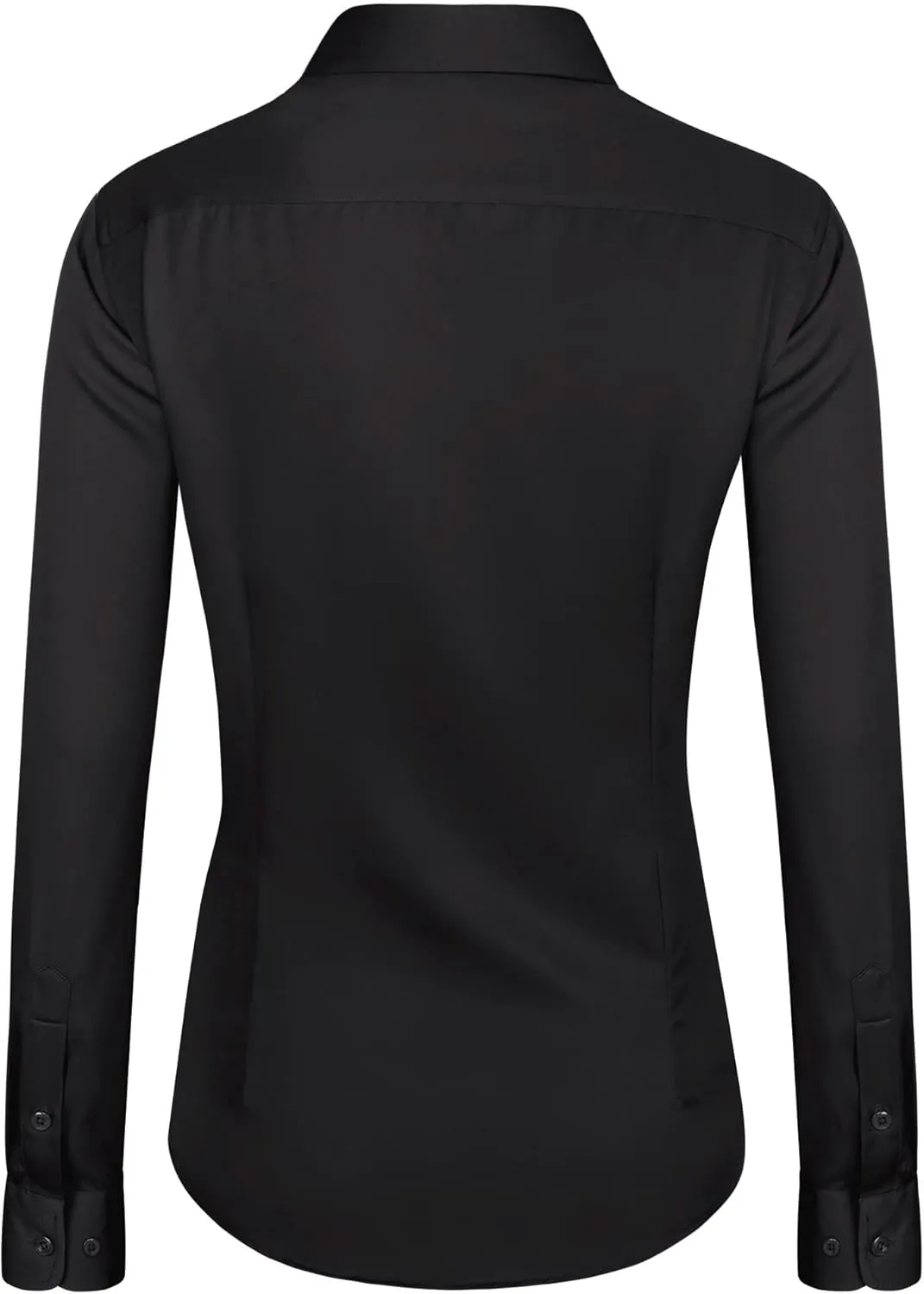 J.VER Womens Dress Shirts Long Sleeve Button Down Shirts Wrinkle-Free Solid Work Blouse