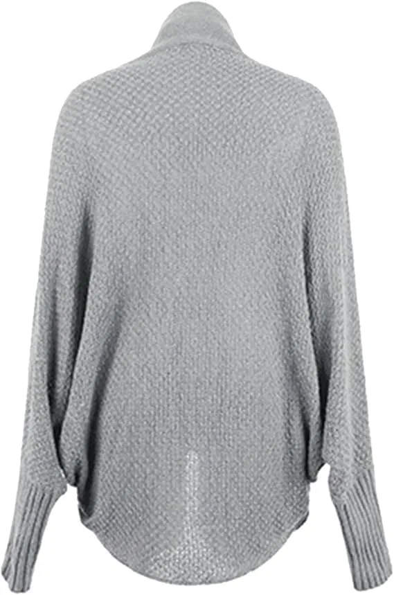 KELYWELL Oversized Cardigan Sweaters for Women's Chunky Knit Kimono Slouchy Wrap Batwing Open Front Outwear Coat