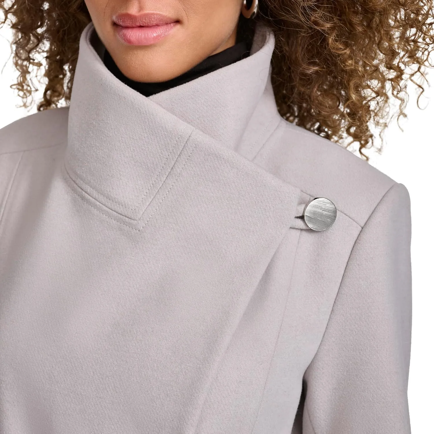 Kenneth Cole Women's Tweed Wool-Blend Coat