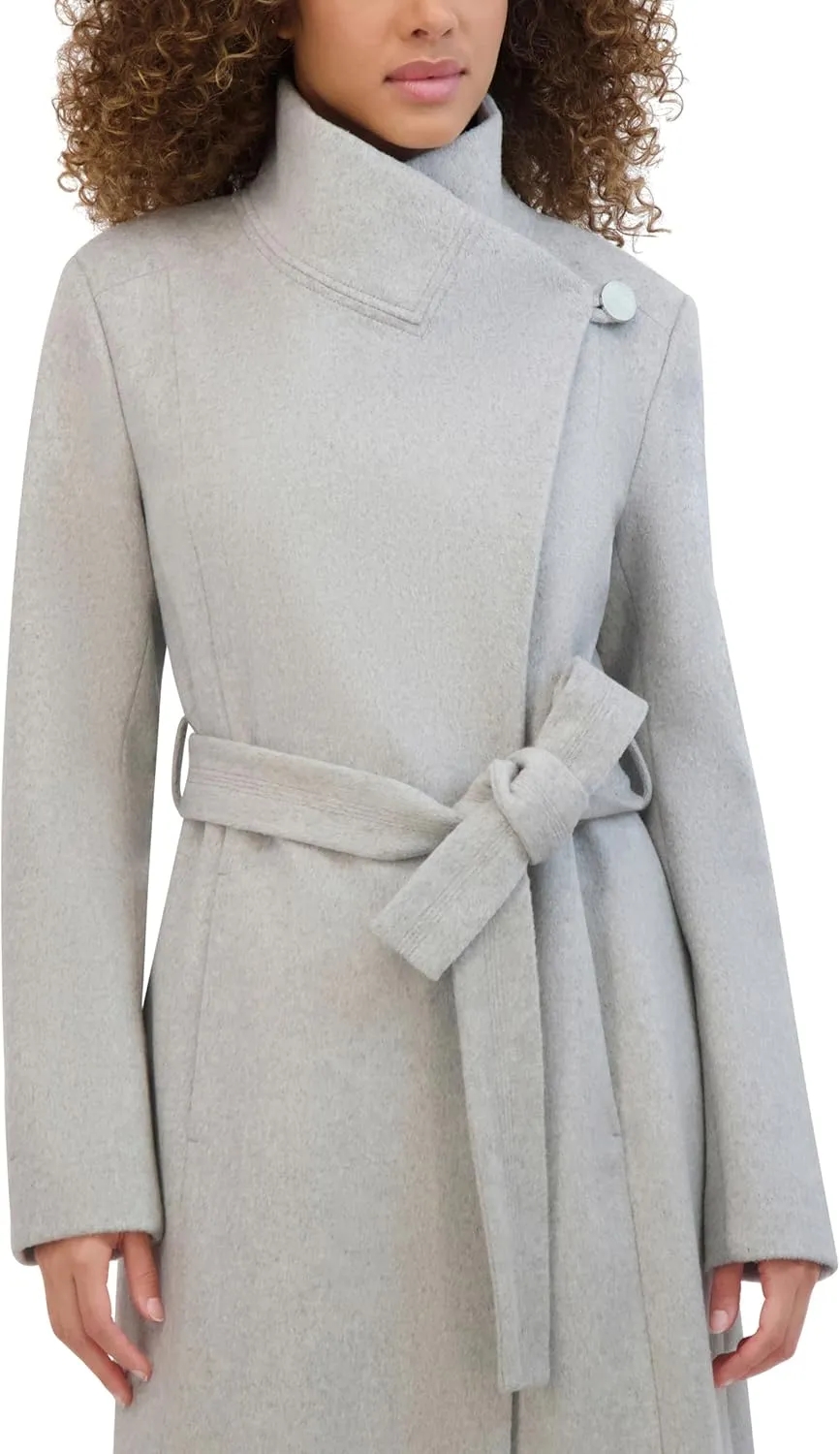 Kenneth Cole Women's Tweed Wool-Blend Coat