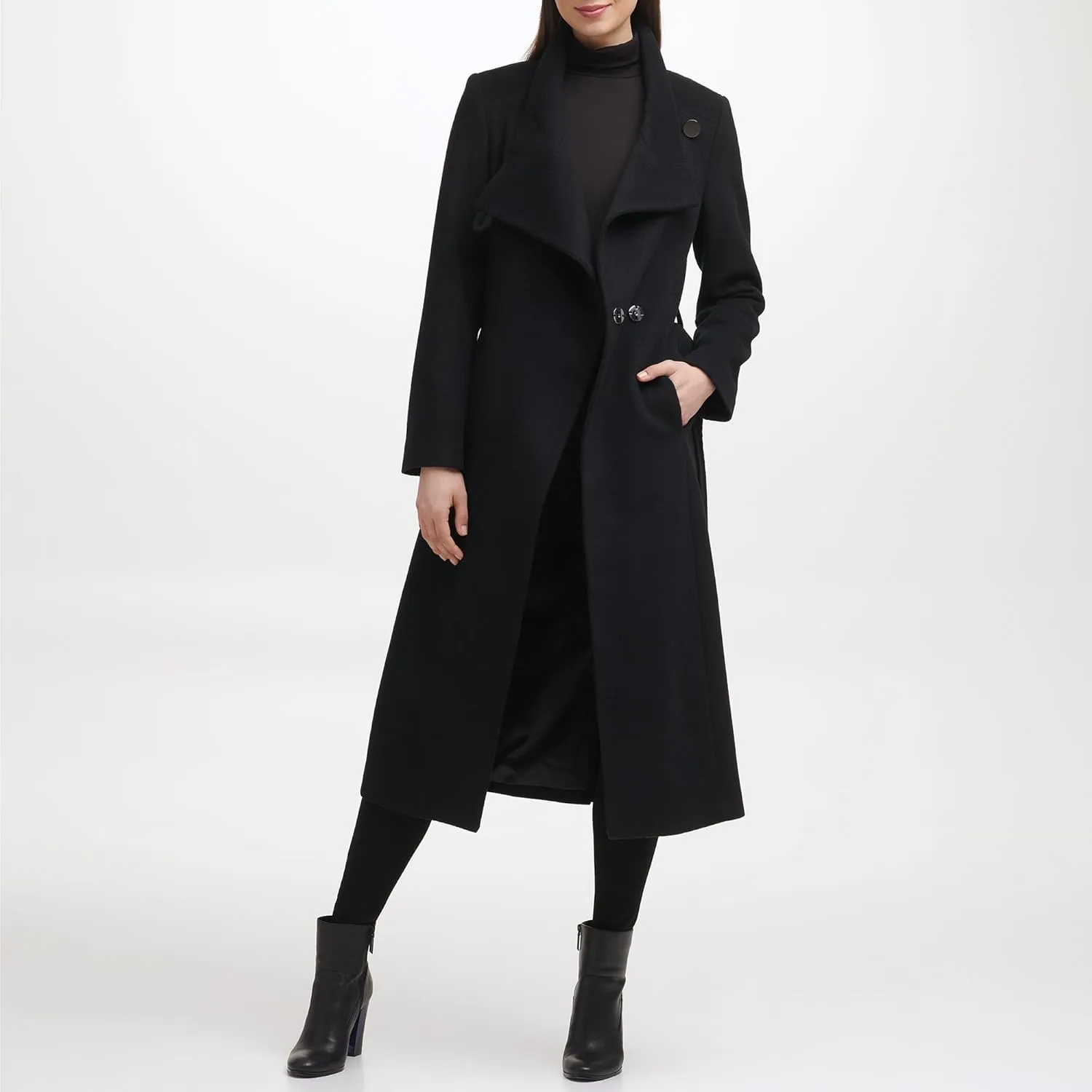 Kenneth Cole Women's Tweed Wool-Blend Coat