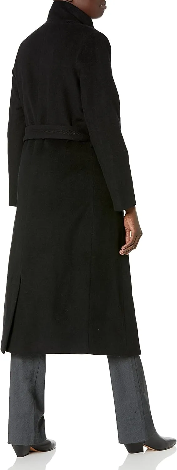 Kenneth Cole Women's Wool-Blend Belted Maxi Coat