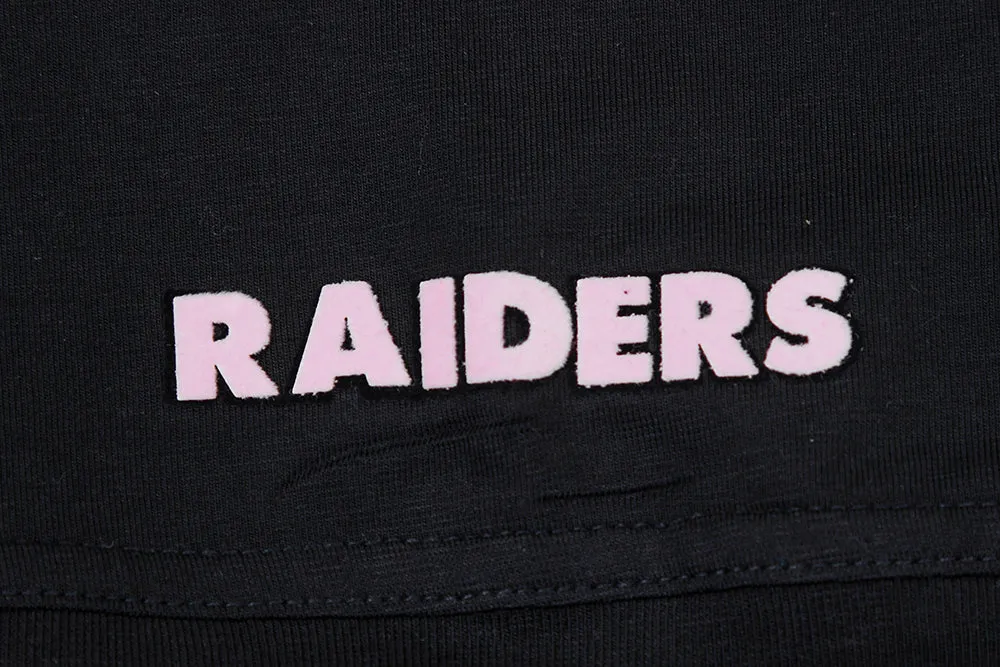 LAS VEGAS RAIDERS WASHED NEON BODYCON DRESS (BLACK)