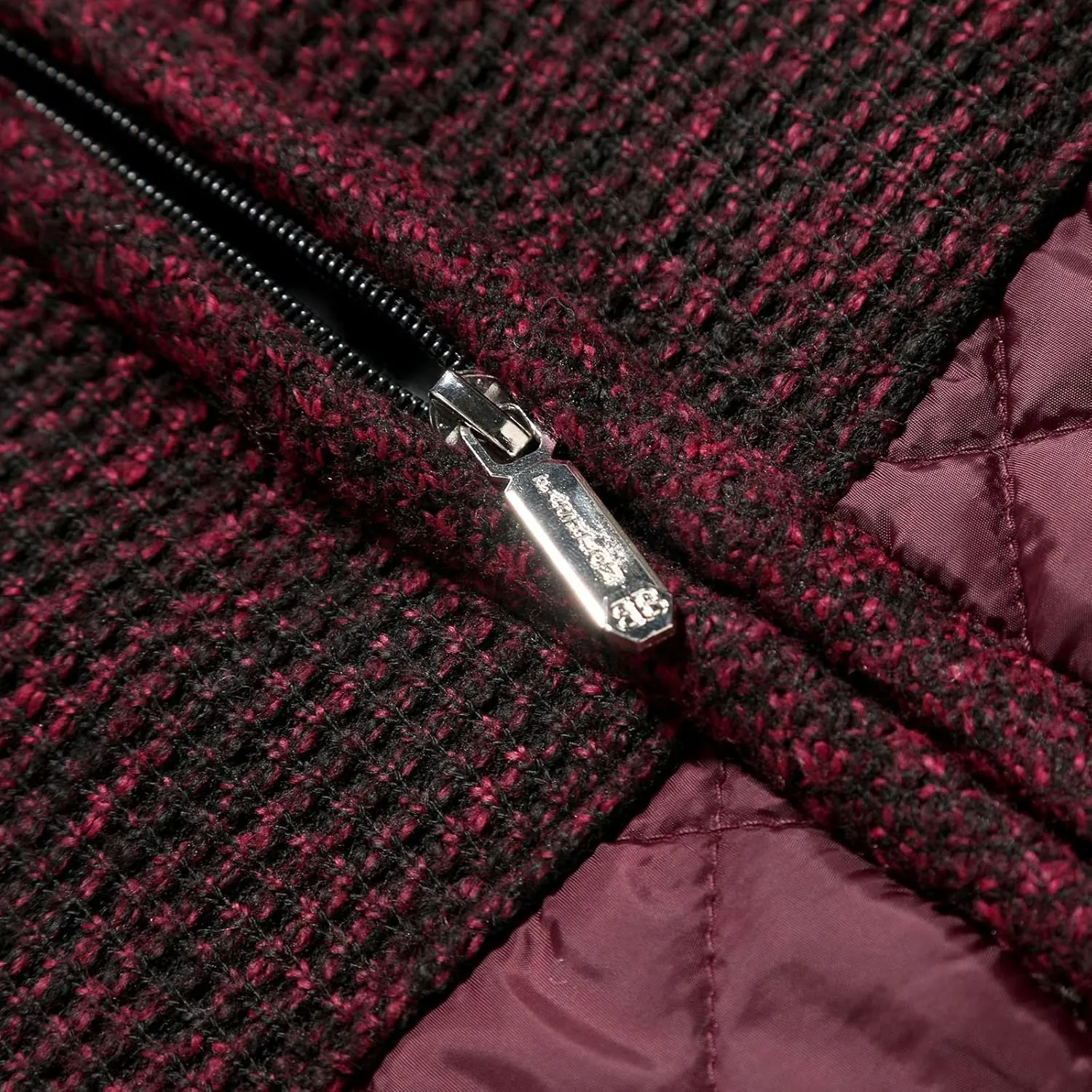 LCMTWX Coats for Men Cottonpadded Jacket Stand Collar Knitted Splice Sweater Coat Casual Cardigan Stylish Outwear Men's