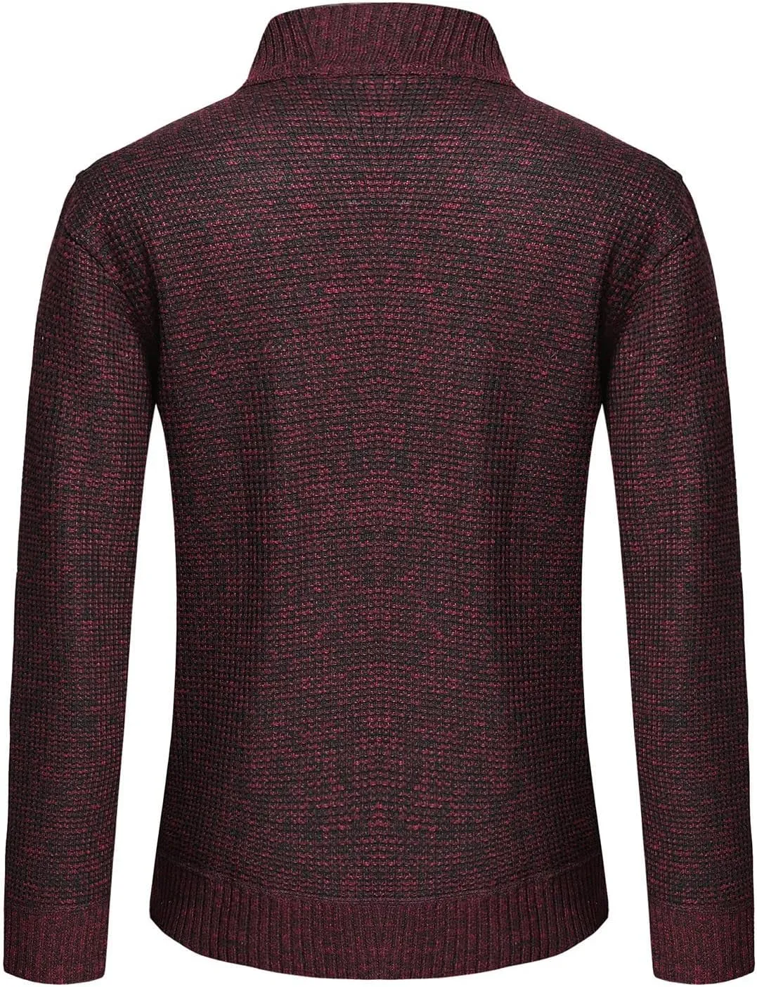 LCMTWX Coats for Men Cottonpadded Jacket Stand Collar Knitted Splice Sweater Coat Casual Cardigan Stylish Outwear Men's