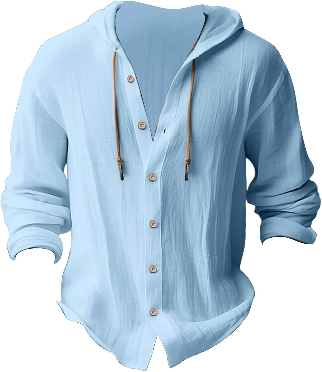 LCMTWX Men's Button Down Shirts Cotton Long Sleeve Long Sleeved Solid Color Cotton Linen Shirt T Shirts for Man Shirts for