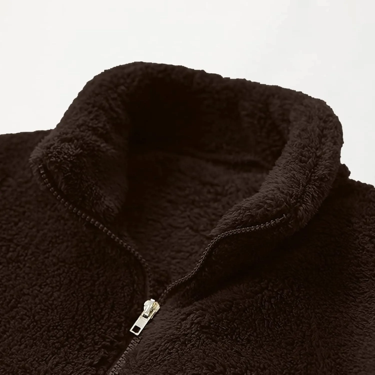 LCMTWX Men's Thick Thermal Winter Jacket Stand Collar Knitted Splice Sweater Coat Casual Cardigan Stylish Outwear Mens