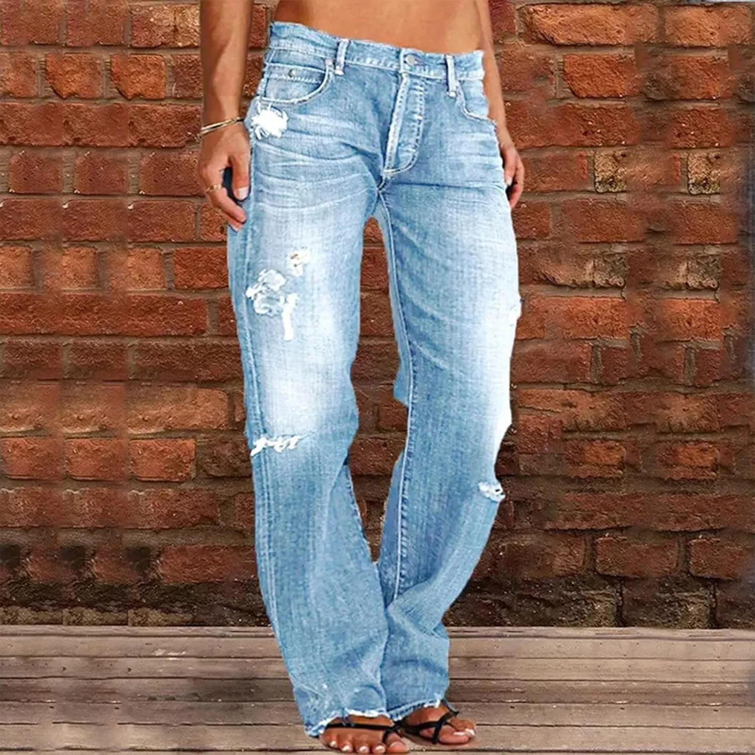 LCMTWX Women's Jeans Denim Overalls Ripped Washed Bib Jumpsuits Jeans Women's Jeans Womens Jeans Jeans for Women