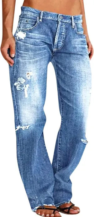 LCMTWX Women's Jeans Denim Overalls Ripped Washed Bib Jumpsuits Jeans Women's Jeans Womens Jeans Jeans for Women