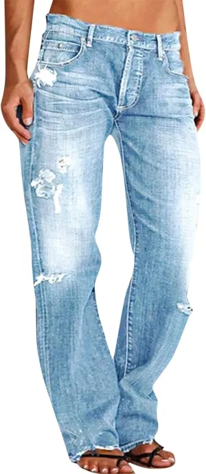 LCMTWX Women's Jeans Denim Overalls Ripped Washed Bib Jumpsuits Jeans Women's Jeans Womens Jeans Jeans for Women