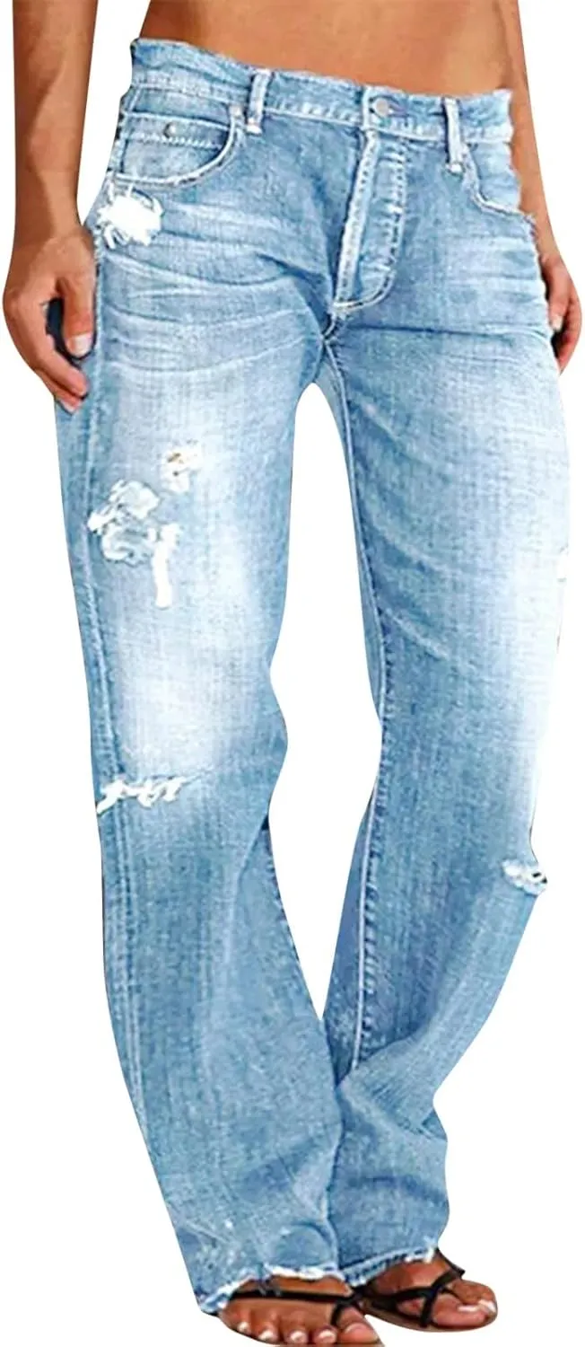 LCMTWX Women's Jeans Denim Overalls Ripped Washed Bib Jumpsuits Jeans Women's Jeans Womens Jeans Jeans for Women