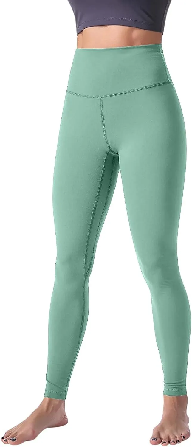 Leggings for Women Comfort Lightweight Yoga Pants with Pockets High Waisted Workout Leggings Baggy Womens