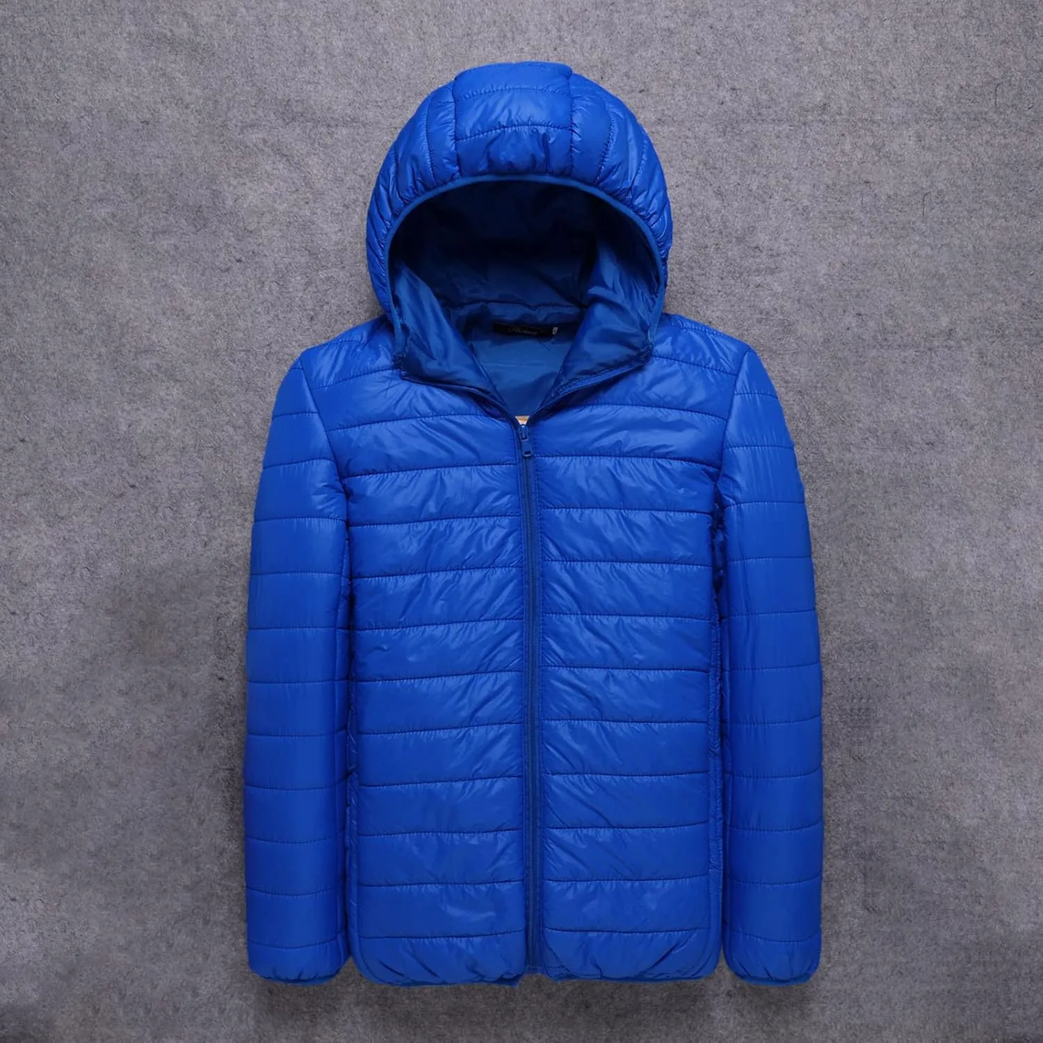 Lightweight Puffer Jacket Men with Hood Packable Down Jacket Zip up Padded Coat Quilted Insulated Jacket Winter Coat