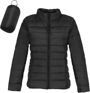 Lightweight Puffer Jacket Women Packable Down Puffy Coat with Hood Zip Warm Bubble Jackets Short 2024 Fall Winter