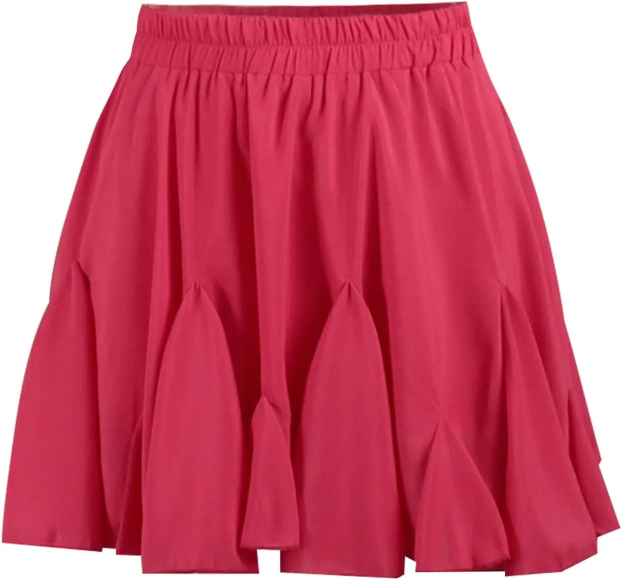 Lmdudan 2025 Summer Pleated Skirt for Women Casual Boho Ruffle Mini Skirts High Waist Skirts Athletic Tennis Shorts Skirt