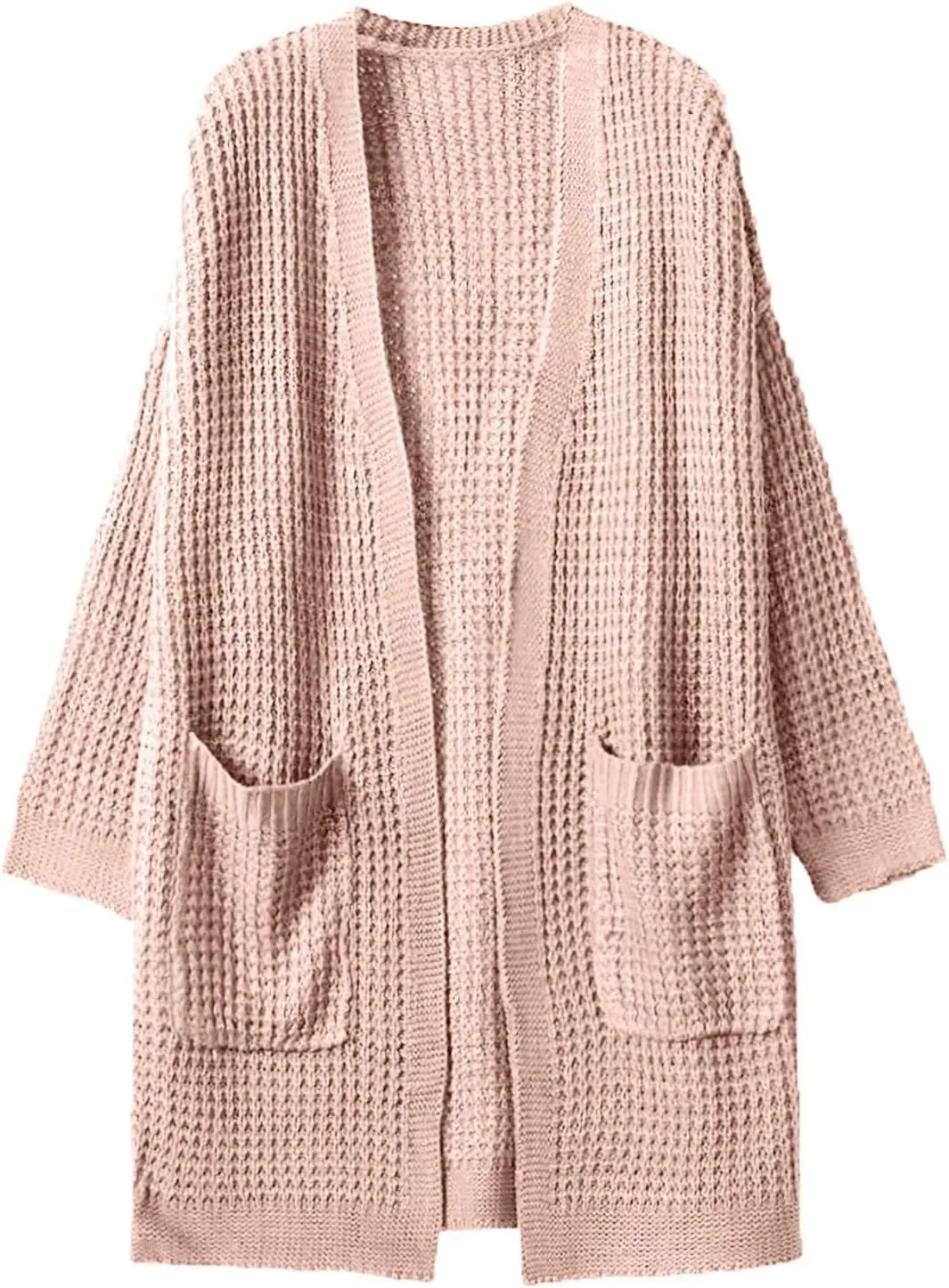 Long Cardigans for Women Long Sleeve Lightweight Cardigan Sweaters with Pockets Fall Open Front Chunky Knit Cardigan