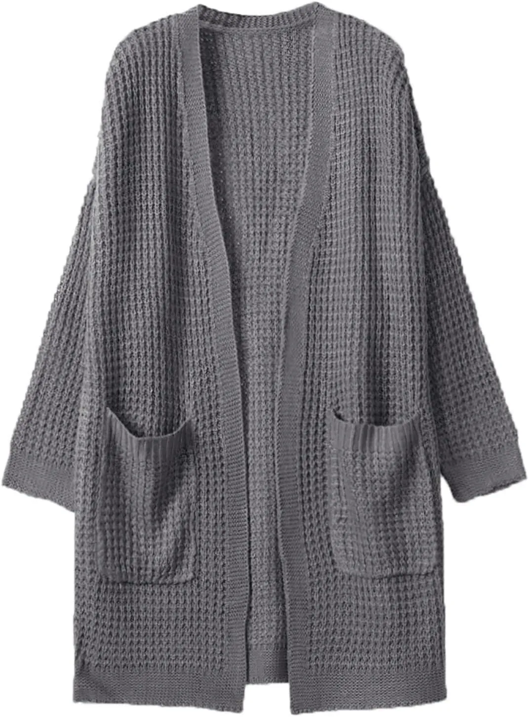 Long Cardigans for Women Long Sleeve Lightweight Cardigan Sweaters with Pockets Fall Open Front Chunky Knit Cardigan