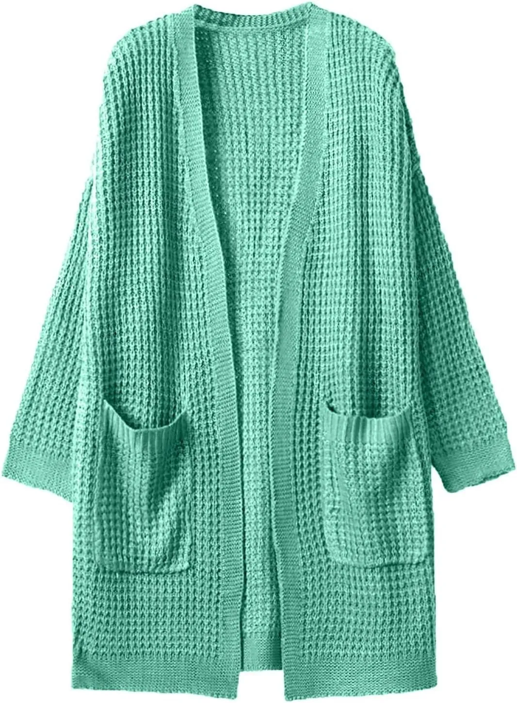 Long Cardigans for Women Long Sleeve Lightweight Cardigan Sweaters with Pockets Fall Open Front Chunky Knit Cardigan