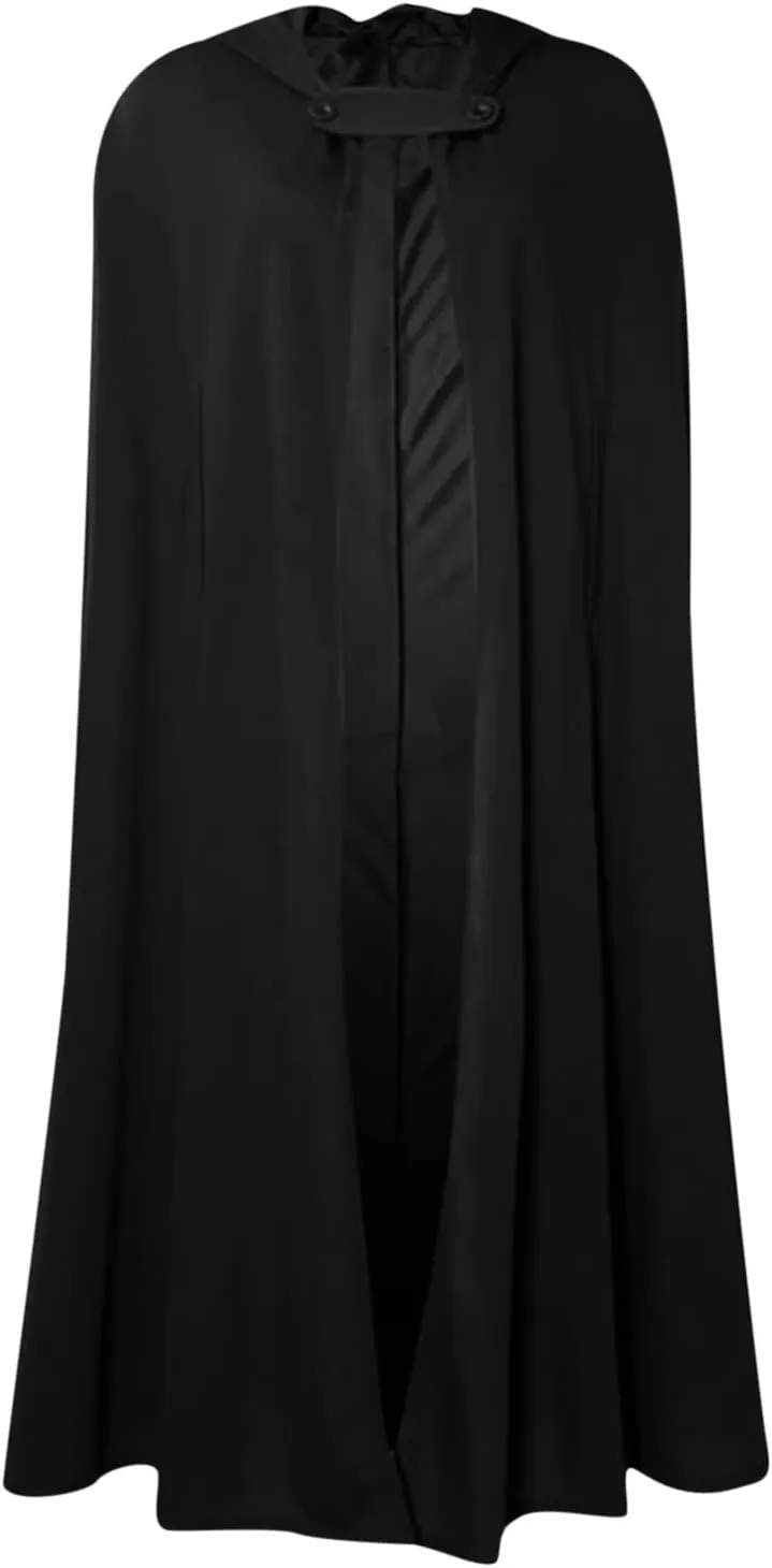 Long Hooded Cloak for Women Winter Jackets Wool Blend Pea Coats Split Fork Outerwear Long Poncho Cape Coat