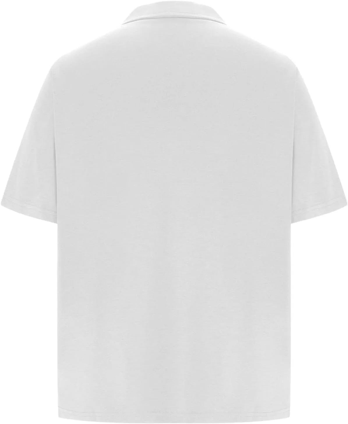 Loose Fit Collared Shirts for Men Short Sleeve Vacation Beach T-Shirts Oversized Summer Workout Streetwear Tops
