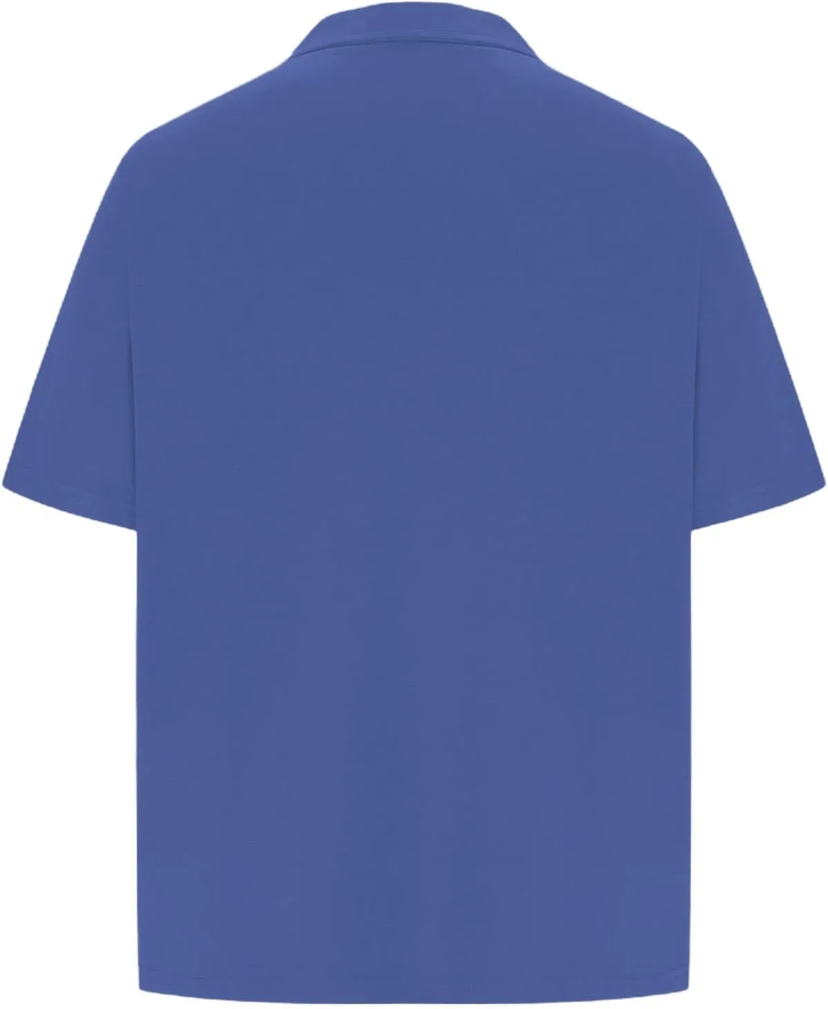Loose Fit Collared Shirts for Men Short Sleeve Vacation Beach T-Shirts Oversized Summer Workout Streetwear Tops