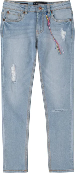 Lucky Brand Girls' Skinny Fit 5-pocket Stretch Denim Jeans