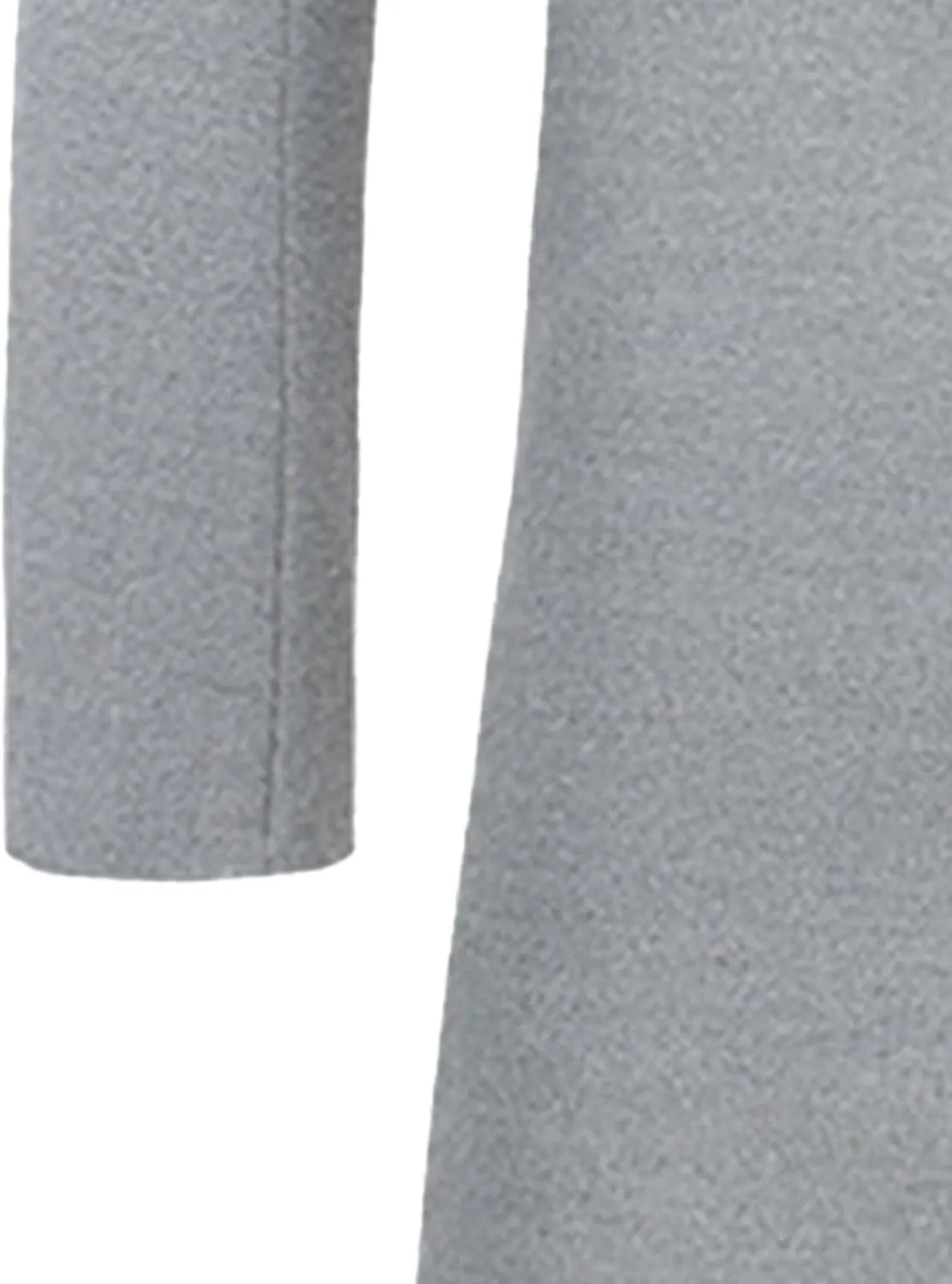 Maiyifu-GJ Mens Slim Fit Long Trench Coat Wool Blend Overcoat Warm Winter Single Breasted Coat Mid-Length Outerwear